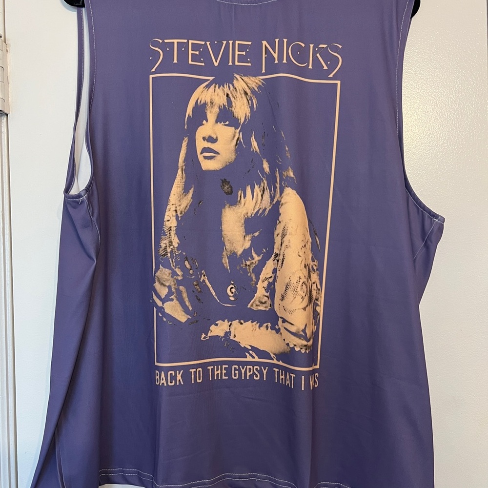 Stevie Nicks Graphic Women's Purple Tank Top